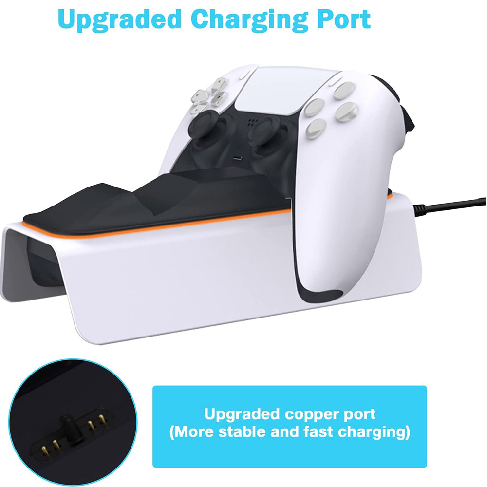 DOBE TP5-0521B Upgraded Charger Station with LED Indicator High Speed Fast Charging Dock for Sony PS5 DualSense Controller DOBE TP5-0521B Upgraded Charger Station with LED Indicator High Speed Fast Charging Dock for Sony PS5 DualSense Controller